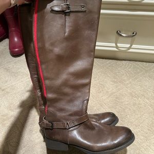 NEW brown leather riding boots